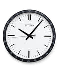 Citizen Gallery World Time Zone Wall Clock - Black Frame - White Dial - CC2006