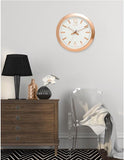 Citizen Gallery Circular Wall Clock -Rose Gold - Patterned Dial - CC2007A