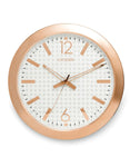 Citizen Gallery Circular Wall Clock -Rose Gold - Patterned Dial - CC2007