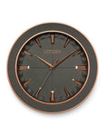 Citizen Gallery Leather Frame Wall Clock - Rose Gold - Gray Dial - CC2011