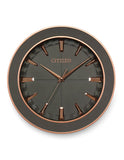 Citizen Gallery Leather Frame Wall Clock - Rose Gold - Gray Dial - CC2011