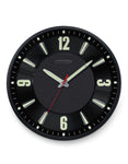 Citizen Gallery Luminescent Wall Clock - Black - Black Leather Dial - CC2012