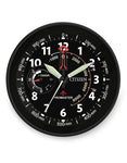 Citizen Gallery Red Accent Wall Clock - Black Dial - CC2014