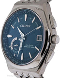 Citizen Mens Eco-Drive Satellite Wave - Blue Dial - Day/Date - World Time - 100m - CC3020-57LA