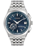 Citizen Mens Eco-Drive Satellite Wave - Blue Dial - Day/Date - World Time - 100m - CC3020-57L