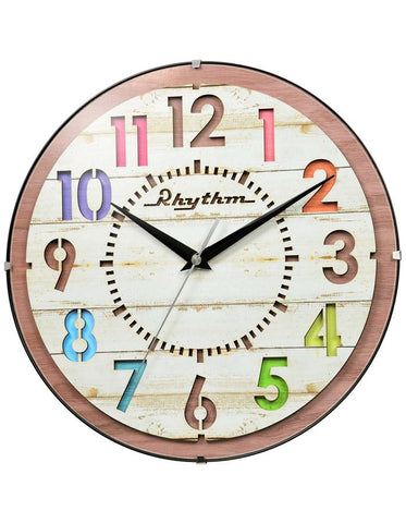 Rhythm Dazzle Wooden Wall Clock - CMG778NR07_778ffdaa-7d74-4484-afb5-7721d3201da0