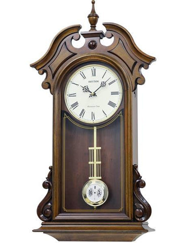 Rhythm WSM Manchester Musical Pendulum Wall Clock - Genuine Wooden Case - CMJ552_b56fb6af-cb54-42a2-90fd-0683674a3d84