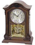 Rhythm American Pride Musical Mantel Clock - Wooden Case - Rotating Pendulum - CRH209