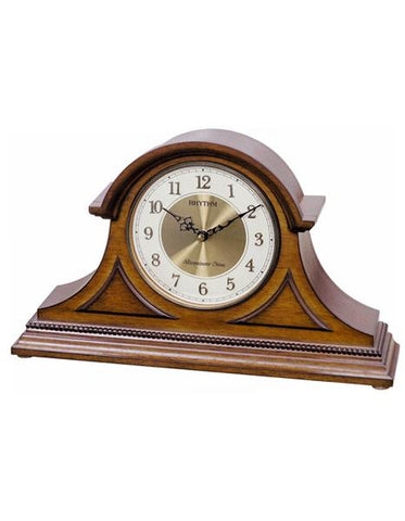 Rhythm WSM Remington II Musical Chiming Pendulum Mantel Clock - Wooden Case - CRH216