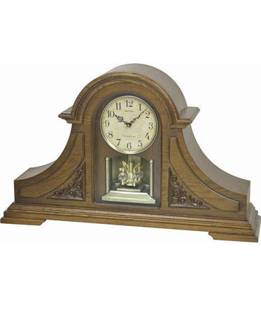 Rhythm WSM Luminous King Mantel Clock - Swarovski - 19 Melodies - Wooden - CRH228_ec1475b5-874f-455c-9232-48b4cc2299b3