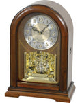 Rhythm WSM Orlando Mantel Clock - Swarovski - 19 Melodies - Wooden - CRH234