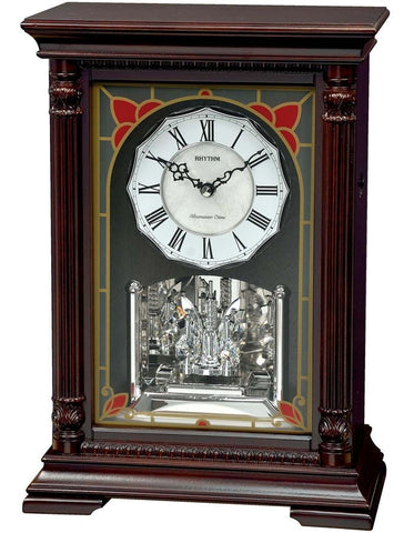 Rhythm WSM Amsterdam Mantle Musical Clock - 19 Songs - Wooden - Swarovski - CRH246_1dab6b0b-d5de-4aae-a438-a0fa2c173311