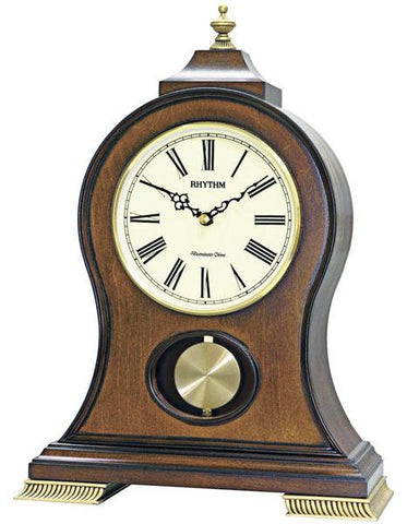 Rhythm Clocks WSM Sonata Musical Mantle Clock - Wooden Case - 9 Melodies - CRJ721_aad4651e-96ae-4a84-b8c9-1daef00d9f73