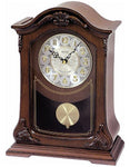 Rhythm WSM Nice II Musical Chiming Pendulum Mantel Clock - Wooden Case - CRJ732