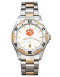 Clemson University All-Pro Mens Watch - Gold and Silver Tone - Bracelet - CU153_7f5909e3-a665-4fc8-955d-1f754b168608