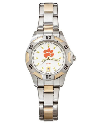 Clemson University All-Pro Womens Watch - Gold and Silver Tone - Bracelet - CU154_337f2ca7-3fd0-47d7-85eb-d5d113bb1cdd