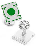 DC Comics Super Hero Green Lantern Logo Cufflinks - Fixed Back Closure - DC-GRNL-SLA_028ad6d6-3aac-422e-8ae5-676d826194a4