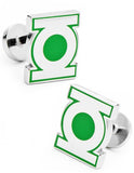 DC Comics Super Hero Green Lantern Logo Cufflinks - Fixed Back Closure - DC-GRNL-SL_38edf7d0-7dcb-426c-a9b2-bfad80848445