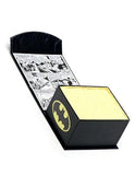 DC Comics Satin Black Batman Cufflinks - Bat Symbol Top - DC Comics Logo Bottom - DC-OBL-SBB_72941a7e-65b6-4c6d-a047-fa48c34ff222