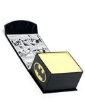 DC Comics Silver Batman Cufflinks - Bat Symbol Top - DC Comics Logo Bottom - DC-OBL-SLB_d79a0cc3-c928-45ff-bcce-89f731594e64