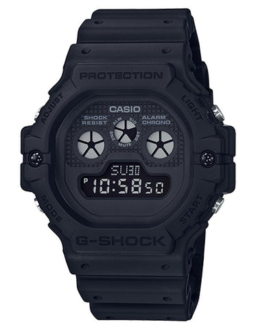 Casio G-Shock Classic Chronograph - Black - Reverse Mirror- 200M - Afterglow - DW5900BB-1