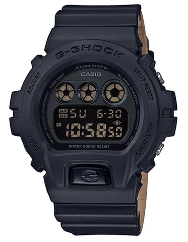 Casio G-Shock Classic Chronograph - Black & Beige - 200M - Afterglow - DW6900LU-1