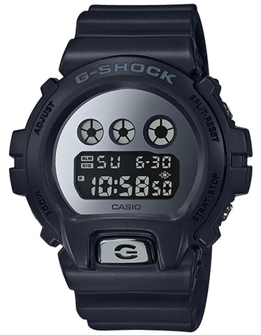 Casio G-Shock Classic Chronograph - Black - Mirror Face - 200M - Afterglow - DW6900MMA-1