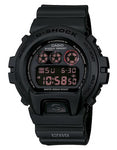 Casio Classic G-Shock Chronograph - Military Stealth Black - Flash Buzzer Alert - DW6900MS-1