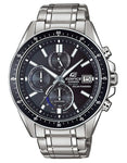 Casio Edifice EFSS510 Series Mens Watch - Chronograph - Black Dial - Stainless - EFSS510D-1A