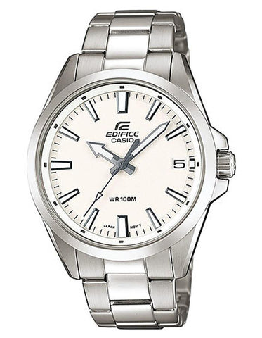 Casio Edifice EFV-100 Series Mens Watch - Stainless Steel - 100M - White Dial - EFV100D-7A_dc330cd6-11ef-4b31-9823-146ebc11952b