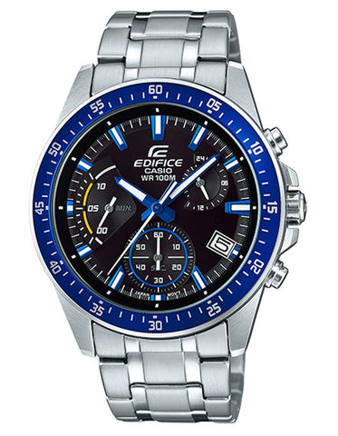 Casio Edifice EFV540 Series Mens Watch - Chrono - Black & Blue  Dial - Stainless - EFV540D-1A2_1db4a156-6c47-4154-8fd4-0270298e53e5