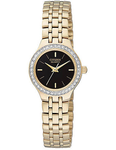 Citizen Ladies Gold-Tone Crystal Watch - Black Dial - Bracelet - EJ6042-56E_c00dbdb7-5a59-4634-be81-9c3d097c98a8