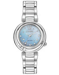 Citizen L Sunrise Eco-Drive Diamond Watch - Stainless Steel - Blue MOP - EM0320-59D