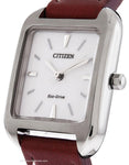 Citizen Eco-Drive Womens Chandler - Stainless Steel - Brown Strap - White Dial - EM0490-08AA_d49f9005-658d-4648-bf7c-45374dc6f638