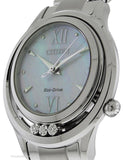 Citizen Eco-Drive Womens L Sunrise - Stainless - Diamond - Bracelet - MOP Dial - EM0510-53DA