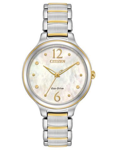 Citizen L Womens Eco-Drive Watch - Two-Tone - Bracelet - MOP Dial - 50m - EM0554-58N_b3cbc795-74e0-4910-994c-424b28f424e4