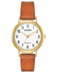 Citizen Womens Eco-Drive Chandler - White Dial - Brown Leather Strap - Gold-Tone - EM0572-05A_38fd442d-128c-400f-9194-ace74f0c4fed