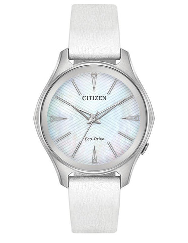 Citizen Eco-Drive L Modena Billie Jean King Edition - White Vegan Leather Strap - EM0598-01D_dfcf9265-31d3-404d-bf96-539a67424e19