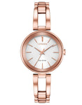 Citizen Eco-Drive Womens Axiom - Rose Gold-Tone - White - Bracelet - EM0633-53A