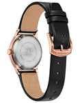 Citizen Eco-Drive Axiom Women's - Rose Gold-Tone - Diamonds - Leather Strap - EM0733-08AA