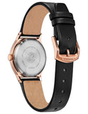 Citizen Eco-Drive Axiom Women's - Rose Gold-Tone - Diamonds - Leather Strap - EM0733-08AA