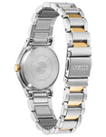 Citizen Eco-Drive Axiom Women's - Two-Tone -  Diamonds - MOP Dial - Bracelet - EM0734-56DA