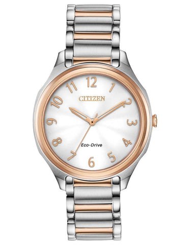 Citizen DRIVE LTR Womens - Rose Gold-Tone & Stainless Steel - Bracelet -50M - EM0756-53A