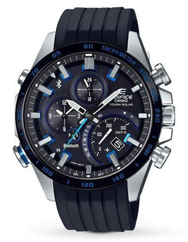 Casio Edifice EQB501 Series Smartphone Link Watch - Stainless Steel - Rubber - EQB501XBR-1A_67f91b32-1e7f-4c9c-8b8f-35f5d613732c