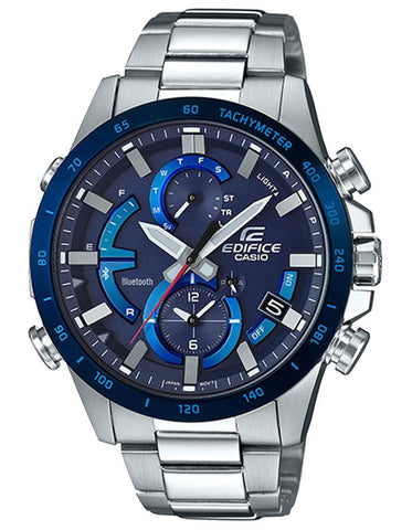 Casio Edifice EQB-900 Series Mens Watch - Bluetooth Smart Link - Stainless Steel - EQB900DB-2A