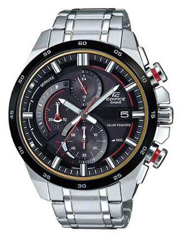 Casio Edifice EQS600 Series Mens Watch - Stainless Steel - Chronograph - Date - EQS600DB-1A4