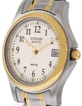 Citizen Quartz Two-Tone 50M WR Ladies Watch - Champagne Dial - Bracelet - Date - EU1974-57AA