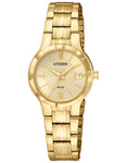 Citizen Womens Quartz Watch - Gold-Tone Dial & Case - Bracelet - Date - 50m - EU6022-54P_58993da3-498b-481a-94af-9bd1f2665450