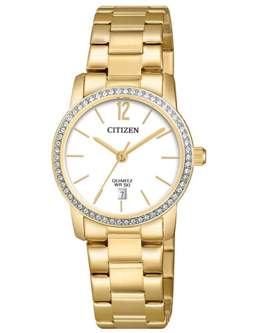 Citizen Quartz Womens Watch - Gold-Tone - Crystals - Date - Bracelet - EU6032-85A_6f88430a-8e50-469b-a213-25e23c53e59a