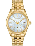 Citizen Eco-Drive Womens Corso -  Gold-Tone  - Mother of Pearl - Bracelet - EV1032-51D_ce391379-28f3-41de-a028-89375a909172